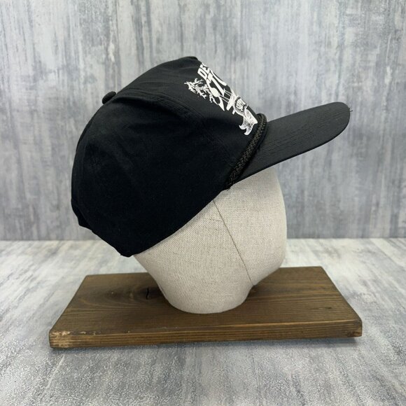 Desert Storm Support Our U.S. Troops Hat Snap Back Trucker Black Mesh Cap Adult - Picture 3 of 9